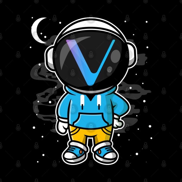 Hiphop Astronaut Vechain Crypto VET Coin To The Moon Token Cryptocurrency Wallet Birthday Gift For Men Women Kids by Thingking About