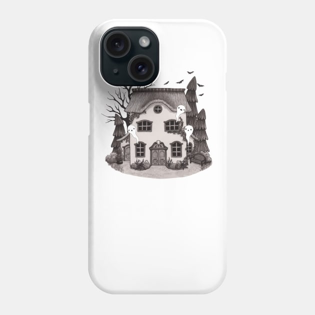 Haunted Cottage Phone Case by Marcies Art Place