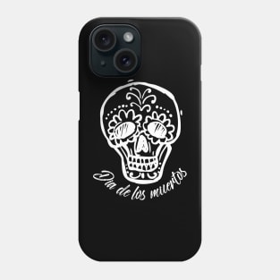 Dia de los muertos - skull drawing design Phone Case