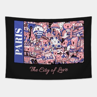 Paris The City Of Love Tapestry