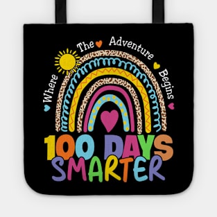 Rainbow 100 days smarter kindergarten pre k 1st grade Tote