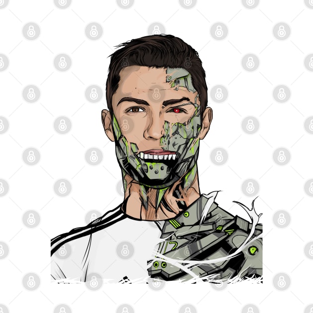 Football Legends Cristiano Ronaldo Real Madrid Robot by akyanyme