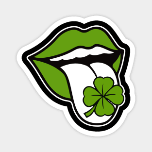 St. Patrick's Day Clover Tongue Magnet