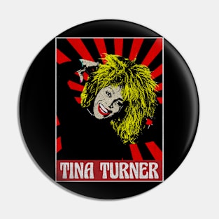 Tina Turner Pop Art Fan Art Pin