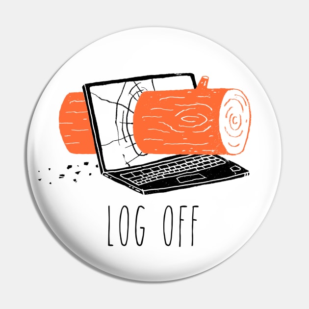 Log Off Pin by DinoMike