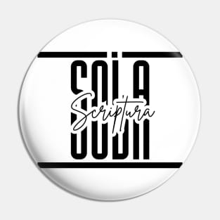 Sola Scriptura big typography 5 solas Pin