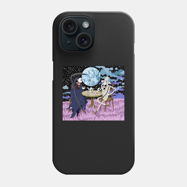 The Tea Party of Death Phone Case by TylerBrooksArt