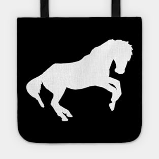 rearing horse white Tote