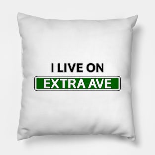 I live on Extra Ave Pillow