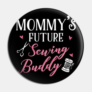 Sewing Mom and Baby Matching T-shirts Gift Pin