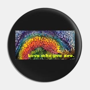 Rainbow Bubbles - Love Who You Are Pin