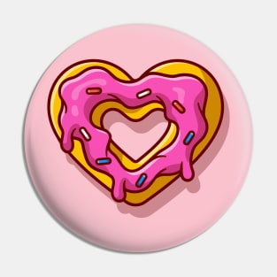 Love Doughnut Cream Melted Cartoon Pin