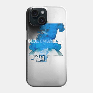 Blue umbrella Phone Case