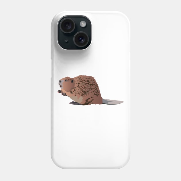 Brown Beaver Phone Case by NorseTech