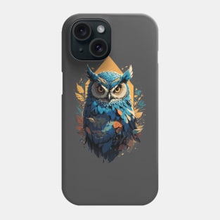 Fantasy Owl Illustration in Vector Style Phone Case