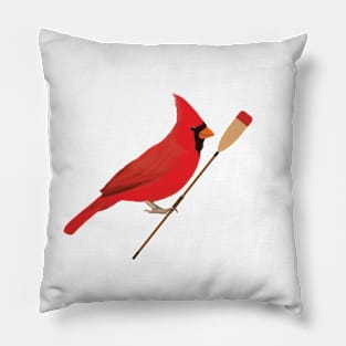 Rowing Cardinal Pillow