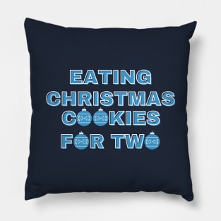 Eating Christmas Cookies For Two Pillow