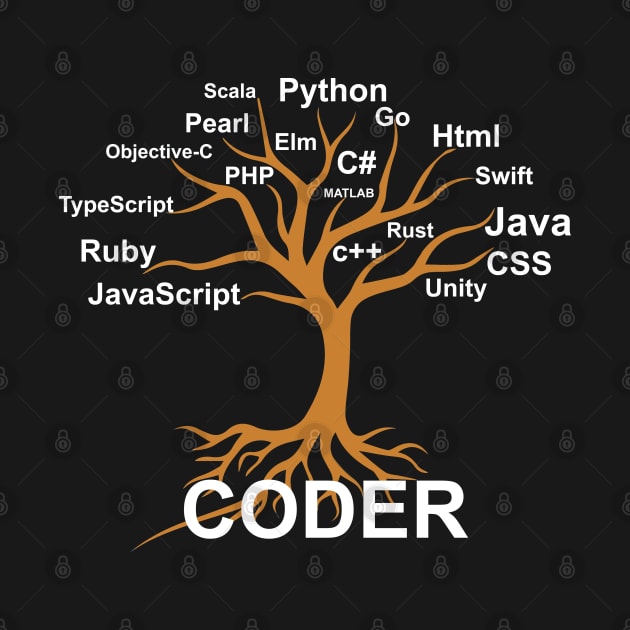 Coder / Programmer Tree by Cyber Club Tees