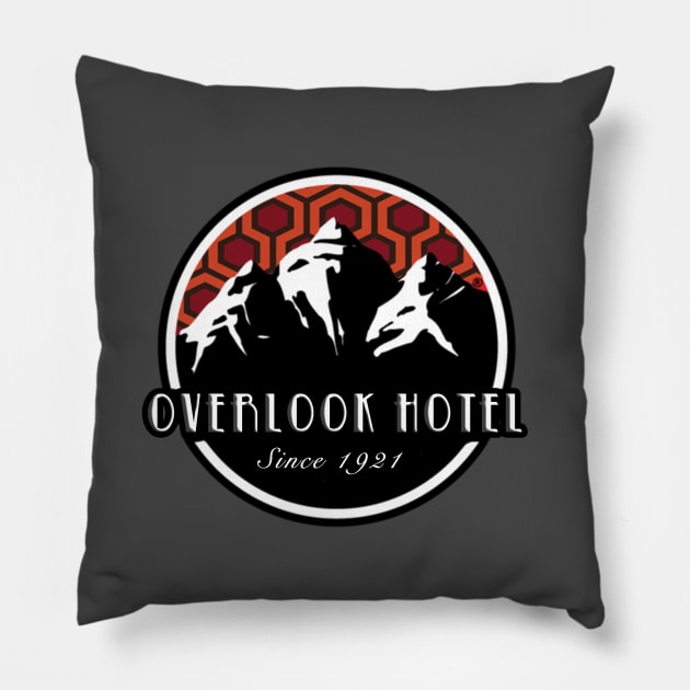 Overlook Hotel Pillow by Cisne Negro