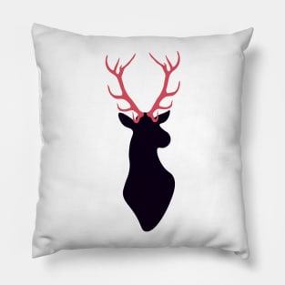 Deer with horns Pillow