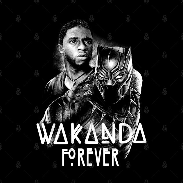 Wakanda Forever - Rip Chadwick Boseman by Phuc Son R&T