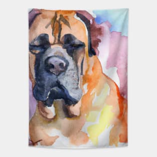 Boerboel Watercolor - Dog Lovers Tapestry