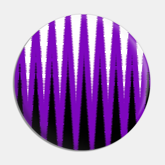 Wave Design Purple Pin by BlakCircleGirl