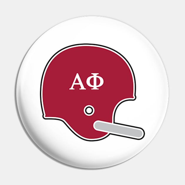 Alabama Alpha Phi Retro Helmet Pin by Rad Love