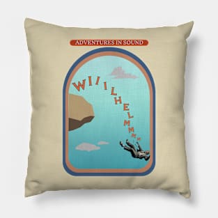 Adventures in Sound - Wilhelm Scream Funny Movie Pillow