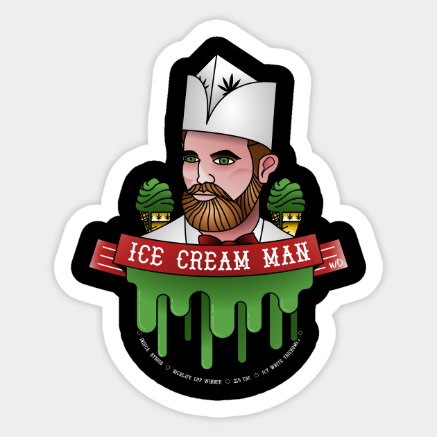 Ice Cream Man Ice Cream Man Sticker Teepublic Au