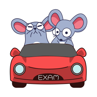 Mouse taking the driving license exam T-Shirt