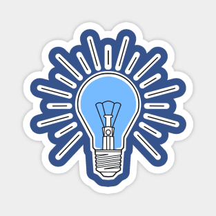 blue lightbulb Magnet