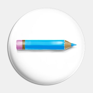 Light Blue Pencil Pin