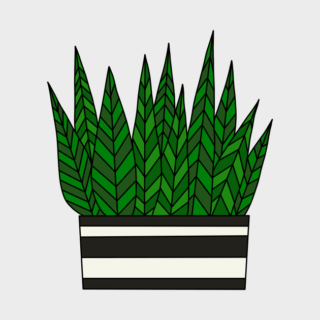 Cute Cactus Design #31: Zebra Succulent by DreamCactus