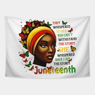 Juneteenth I am The Storm Black Women Black History Month Tapestry