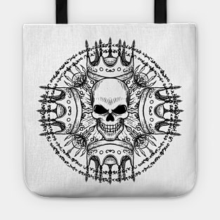 crown skull Tote