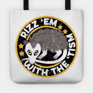 Autism Rizz Em With The Tism Autistic Possum Tote