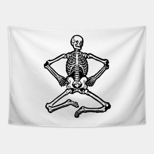 Yoga Skeleton Tapestry