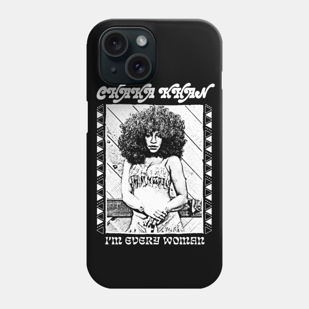 Chaka Khan //// Retro Style Fan Art Design Phone Case by DankFutura