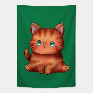 kitty red Tapestry