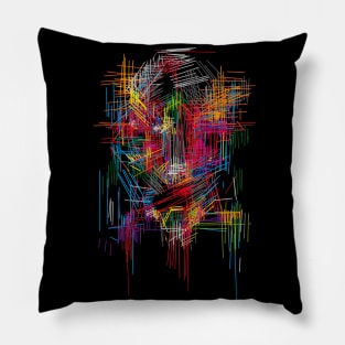 sci-fi mecha technoid Pillow