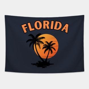 Florida beach, usa , vintage florida Tapestry