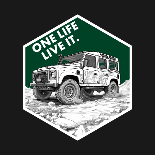 Defender - One life live it by Lafta Design