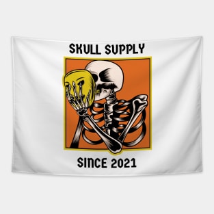 Skull mask Tapestry