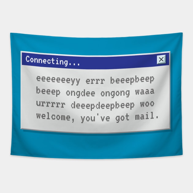 Dial-up modem - You've Got Mail Tapestry by Yue