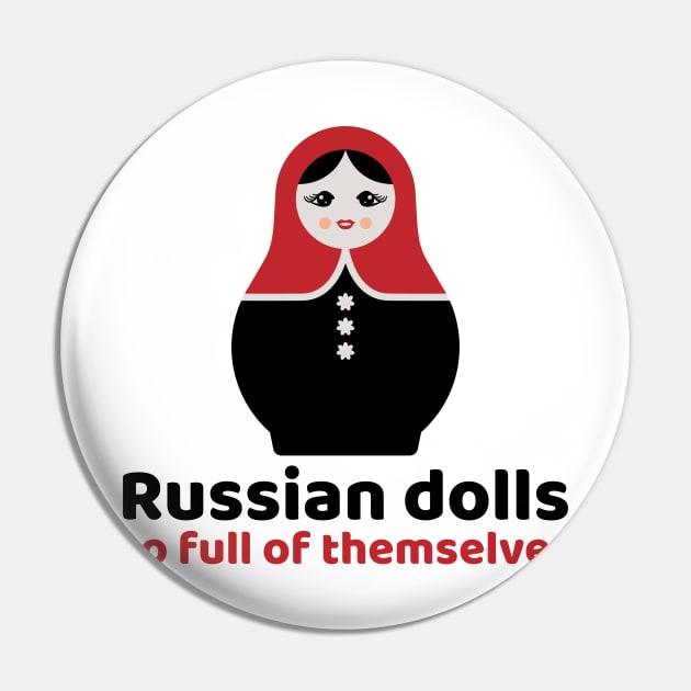 Russian Nesting Doll Pin by SunGraphicsLab