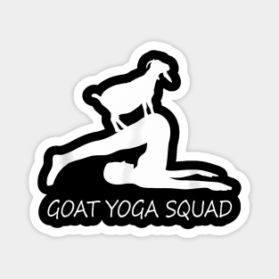 Goat Yoga Squad Breathing and Stretching Namaste Yoga Pose Magnet