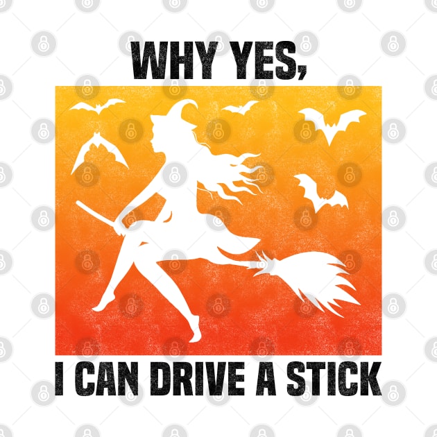 Why Yes, I can Drive A Stick, Funny Sarcastic Quote About Wife For Couples by BenTee