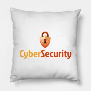 Cyber Security Orange Pillow