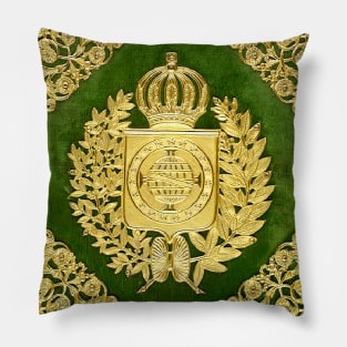 Great Empire of Brazil Monarchical Emblem Pillow